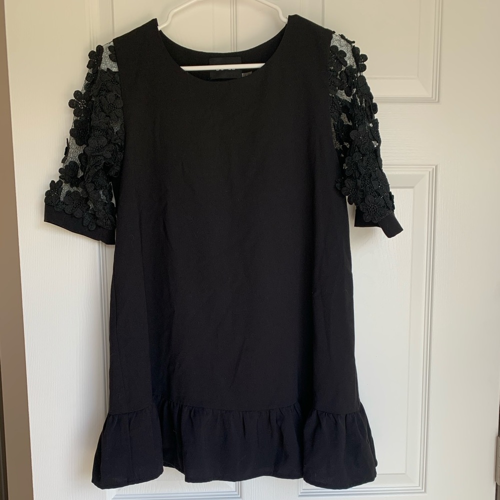 Black mini dress